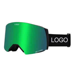CE EN174 Certified OEM ODM Low MOQ Custom Snowmobile Goggles Side-lock Snowboard Goggles Magnetic Snow Glasses Ski Goggles