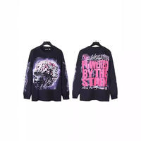 Ventes chaudes, sweat-shirt pour homme à manches longues de style américain, coupe ample, coton pur, tendance, décontracté, streetwear, automne-hiver