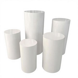 Nuevo soporte de plomo de camino de flores de boda de PVC, columnas romanas blancas de plástico alto para fiesta, accesorios de boda, decoración de escenario - Product Image 5