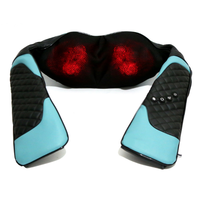 Masseur corporel électrique pour la maison et la voiture, relaxation, massage du cou, shiatsu, infrarouge, pétrissage 3D, vibration, sensation de toucher réel, minuterie