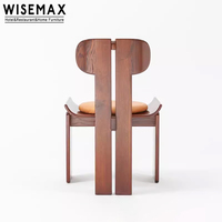 WISEMAX FURNITURE Wabi-Sabi Design unique Mobilier d'hôtel en bois massif naturel Chaise de salle à manger simple et durable pour le salon moderne