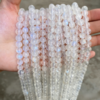 Perles de cristal naturel en vrac, améthyste, quartz rose, accessoires de bijoux DIY, bracelets, colliers, polies, cadeau de fêtes