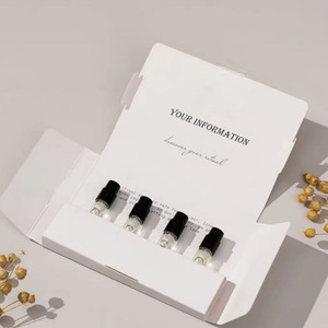 Benutzer definierte 1ml 2ml 3ml 5ml 10ml Parfüm Probe <span class=keywords><strong>Tester</strong></span> Reiseset Duft Discovery Papier box mit Einsatz - Product Image 1