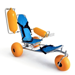 折りたたみ式浮遊ビーチ用車椅子、全地形対応砂浜用車椅子 - Product Image 3