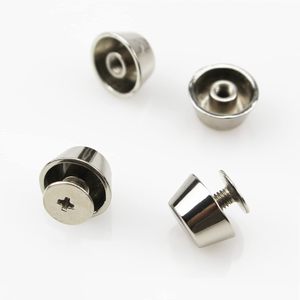 JY FB 63 Yankmoom Pieces <b>Purse</b> Feet for Handbag Silver Button Studs Rivet Screw Back Metal 1.44 oz DIY Bag Hardware Leather - Product Image 2