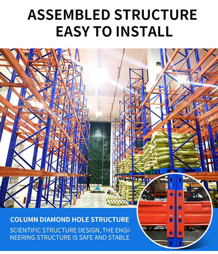 4000kgs Capacity Heavy Duty Storage Racks Industrial Pallet Shelf System
