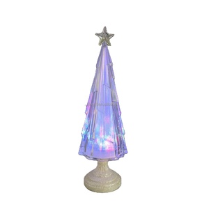 42cm Colorful <b>Led</b> <b>Light</b> Christmas <b>Tree</b> with Glittering Base Indoor Desktop Decor - Product Image 2