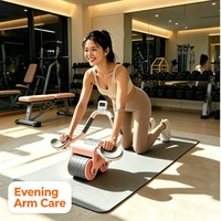 Nouvelle Roue Abdominale Core Slim à Rebond Automatique pour Exercices Abdominaux à Domicile pour Hommes et Femmes Adultes