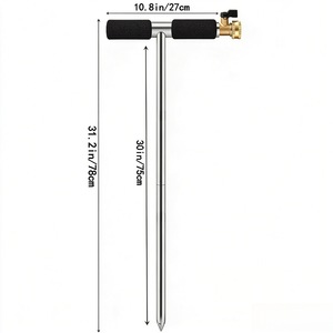 Système d'arrosage profond des racines Wansheng en acier inoxydable, irrigateur manuel à poignée en T pour plantes de jardin, 1 ensemble - Product Image 5