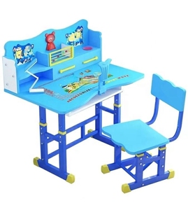 40 Degree Tilt Kids Desk Chair Set Green Study Kids Table Chairs <strong>Book</strong> <strong>Stand</strong> with Adjustable Height Made <strong>Wood</strong> High Quality China