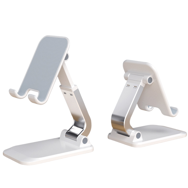 Aluminum Alloy Phone Stand Desktop Tablet Phone Holder Foldable Cell Phone Stand Adjustable Telescopic Mobile Phone Holders