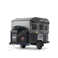 Conquer Falcon Vente directe d'usine Remorque d'aventure 4x4 Camping-car d'expédition Tout-terrain Châssis en acier robuste Aluminium Charge utile de 1860 kg