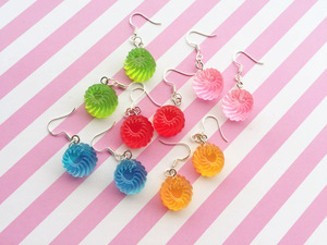 Kawaii Simulazione 3D Lollipop Ciondola Gli <span class=keywords><strong>Orecchini</strong></span> Candy <span class=keywords><strong>Polimerica</strong></span> Cabochons Flatback Orecchino Per Le Donne Carino Regalo Di Compleanno - Product Image 3