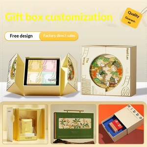Cajas de Regalo Personalizadas de Doble Puerta, Empaque Colorido para Cosméticos, Diseño Creativo de Caja de Papel Impresa - Product Image 3