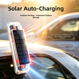 Feu arrière de vélo solaire <span class=keywords><strong>sans</strong></span> <span class=keywords><strong>fil</strong></span>, étanche, <span class=keywords><strong>clignotant</strong></span>, universel pour vélo, moto, scooter, voiture - Vente en gros - Product Image 3