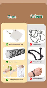 RVS intrekbare vogeltrainingsriem met pootring, milieuvriendelijk, merk ZF, voor vogelbenodigdheden - Product Image 6