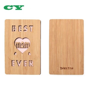 Miglior Mamma di Bambù di Legno biglietto di <span class=keywords><strong>Auguri</strong></span> Amore Felice Anniversario Carta Di <span class=keywords><strong>Compleanno</strong></span> Carta di Giorno della Madre - Product Image 2