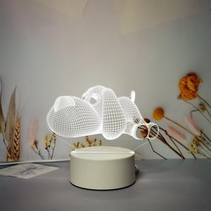 ไฟกลางคืน LED ภาพลวงตา 3 มิติ แบบกำหนดเอง ลายการ์ตูน ไฟกลางคืนสำหรับนอนหลับ อะคริลิค 3 มิติ ลายอนิเมะ - Product Image 6