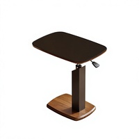 Table basse en bois moderne minimaliste légère mais robuste, rotative à 360° et réglable en hauteur, pour salon et chambre à coucher