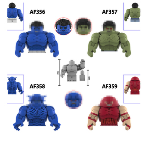 Nouveaux jouets de construction de personnages de films populaires, héros vert, lézard, rhinocéros, figurines d'action classiques, briques de puzzle, jouets pour garçons, cadeaux pour enfants - Product Image 1