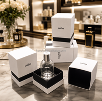Boîte cadeau de luxe personnalisée en carton rigide magnétique haut de gamme pour flacon de parfum et huile essentielle, gaufrage, emballage de luxe recyclable et antichoc