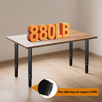 Pieds de table de cuisine, pièces de meubles en vente chaude, réglage manuel de la hauteur, salon, métal, patins antidérapants, pieds de table de bureau