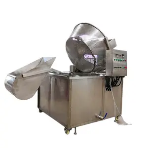 automatic french cassava garri continous fry frying machine for sale