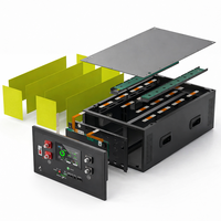 Caja de Batería LiFePO4 de 48V 15kWh para Bricolaje, Kit de Celdas Prismáticas de 280Ah 314Ah 16S, BMS de 200A, Caja de Batería Solar de Ciclo Profundo