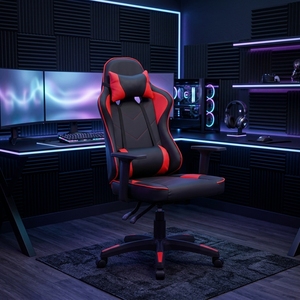 Silla de Juego de Cuero Estilo Racing con Logotipo Personalizado, Silla Giratoria para Oficina y Computadora con Elevación para Reuniones y Recepción - Product Image 3