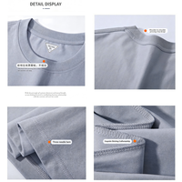 T-shirts décontractés amples à col rond en gros, 260 GSM, protection UV rafraîchissante, tendance, jeunesse, unisexe, logo personnalisé, mélange de coton