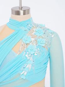 Vestidos de Danza Lírica Blancos para Niñas de 6 a 16 Años, Vestido de Actuación para Danza Lírica, Recitales - Product Image 3