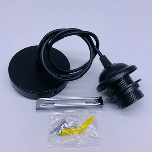 1m có thể điều chỉnh công nghiệp cổ điển vít treo ánh sáng mặt dây chuyền Kit với E27 giữ đèn và trần ánh sáng lịch thi đấu - Product Image 2
