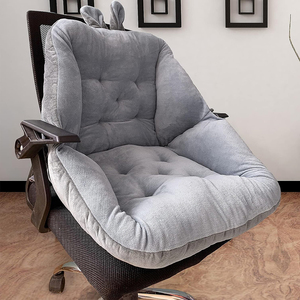 A287 Asiento de Escritorio de <span class=keywords><strong>Relleno</strong></span> Firme Gris, Cojín de Silla de Oficina, Cojín de Asiento Comodidad Premium con Costuras Bonitas - Product Image 1
