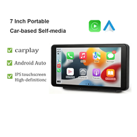 Autoradio portable 7 pouces IPS d'usine OEM, moniteur intelligent pour voiture avec Android Auto, CarPlay, écran tactile et garantie d'un an
