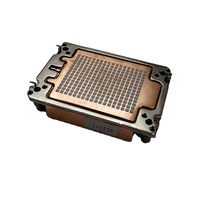 Refroidisseur de processeur de serveur 1U tout en cuivre, dissipateur thermique passif sans ventilateur pour socket de carte mère rectangulaire Intel LGA 4189