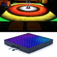 Panneau de sol LED numérique pour scène de spectacle, portable, en verre trempé, à contrôle ponctuel, pour sol vidéo à pixels, idéal pour clubs et mariages
