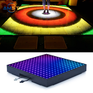 Panel de Piso LED Digital para Espectáculos, Piso de Baile Portátil de Vidrio Templado con Control de Puntos, Piso de Píxeles de Video para Clubes y Bodas - Product Image 2