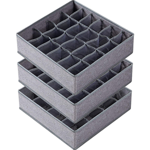 24 Cell Faltbare Schublade Organizer Teiler Schrank Schrank Organizer und Aufbewahrung boxen für Socken Unterwäsche Schublade Organizer