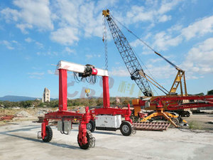 Ce chứng nhận rtg cao su lốp bánh di chuyển giàn cần cẩu với Palăng điện - Product Image 2