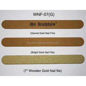Lima de uñas de madera dorada para el cuidado de las uñas - Product Image 2