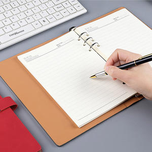 Agenda FOSKA con Copertina in Pelle PU, Formato A5, Organizer Portatile per Affari con Raccoglitore a 6 Anelli in Metallo, Fogli a Righe e Tasche - Product Image 6