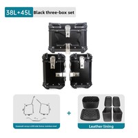 Support de bagages latéraux en alliage d'aluminium pour moto Kawasaki VERSYS-X300, support de coffre arrière, support de trois boîtes, support de queue de moto 38L