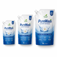 Pochettes personnalisées imprimées pour lessive 1L 2L 5L – Anti-fuite, pour assouplissant textile respectueux des couleurs, haute barrière, nettoyage domestique