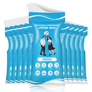 ถุงเก็บปัสสาวะแบบใช้แล้วทิ้ง ขนาด 900 มล. ผลิตจากพลาสติก LDPE พร้อมซิปล็อค พิมพ์ลายกราเวียร์ เหมาะสำหรับการตั้งแคมป์ เดินป่า ใช้ในอุตสาหกรรม และในครัวเรือน - Product Image 1