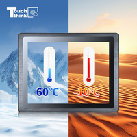 Écran tactile industriel LCD IPS étanche IP65 Touchthink Marine 10 points DVI 15-19 pouces OEM 1000 nits