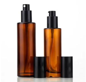 Fornitura all'Ingrosso di Flaconi in Vetro Ambrato Vuoti da 20 <span class=keywords><strong>Ml</strong></span>-120 <span class=keywords><strong>Ml</strong></span> per Prodotti Cosmetici e Cura della Pelle, Produttori di Flaconi Spray in Vetro con Pompa - Product Image 2