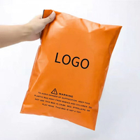 Enveloppes d'expédition personnalisées en poly orange, sacs d'emballage, enveloppes d'expédition auto-adhésives, imperméables, résistantes aux déchirures, avec logo