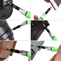 Set Obeng Presisi Mini 32-in-1 dengan Bit Magnetik Phillips, Peralatan Perbaikan Multifungsi untuk Ponsel, Jam Tangan, Kacamata, PC