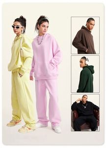 H5415 Custom Printing Embroidered 385 Grams Cotton Blends <b>Fleece</b> <b>Liner</b> Hoodies Women's Men's Hoodies - Product Image 2