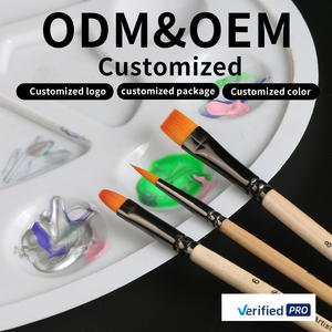 Juego de pinceles Giorgione G-230 G-231 con cerdas de nailon, virola de aluminio y mango de madera para artistas, para acuarela, óleo y acrílico. - Product Image 6